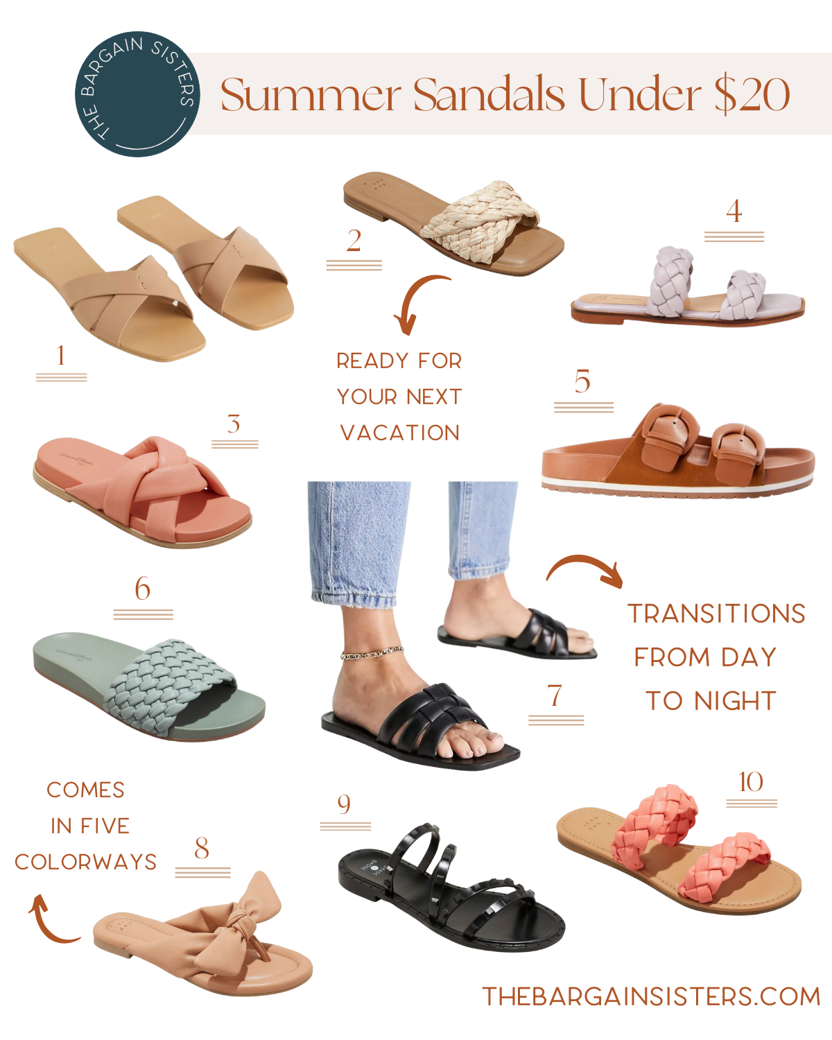 Sandals below shop 2