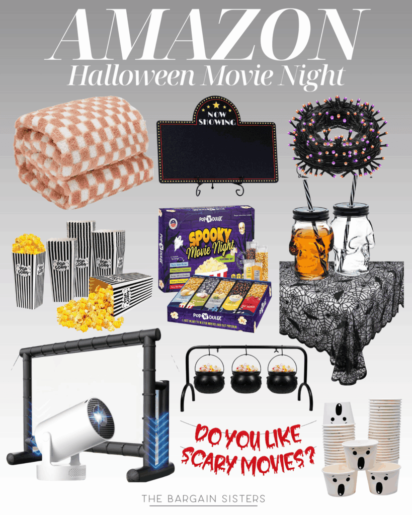 A group of objects on a table, reminiscent of scenes from classic Halloween family movies.