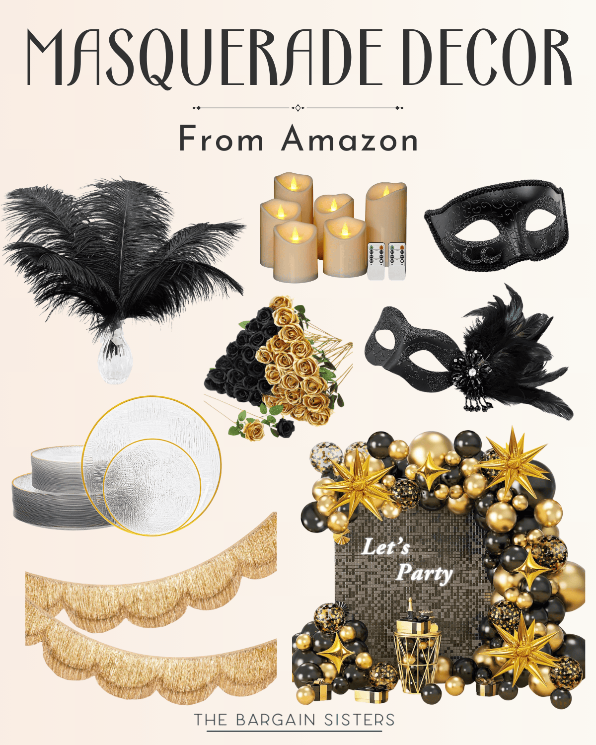 Masquerade Decor Ideas for a Chic Night - The Bargain Sisters®