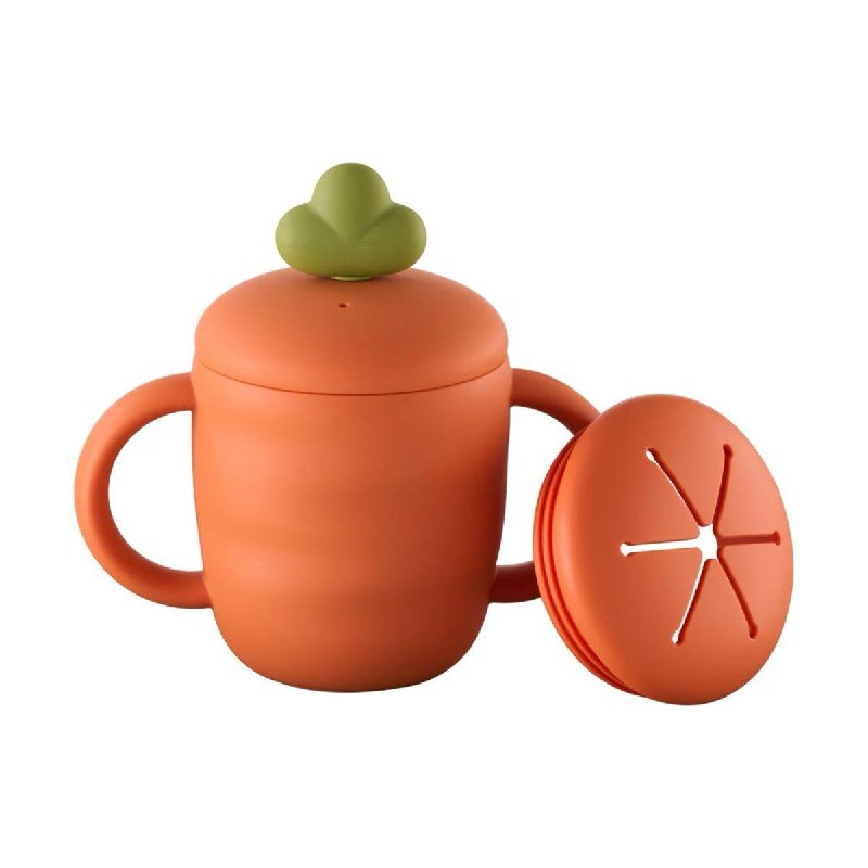 A two in one toddler cup with a straw and a snack compartment, featured in our Monday Deals.