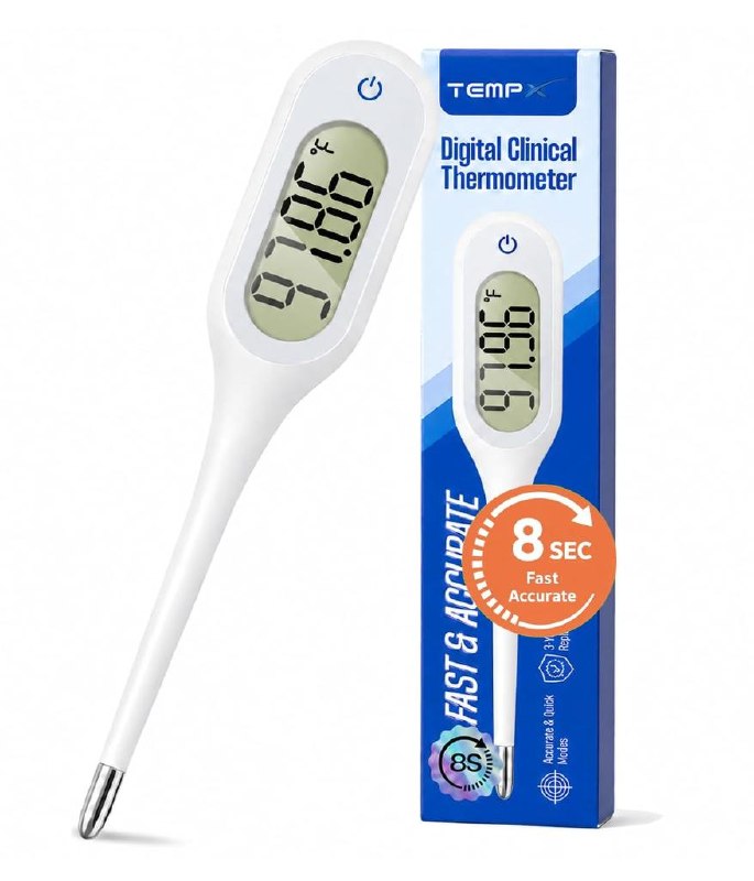 A digital basal body thermometer with an easy-read display, featured in our Friday Deals.
