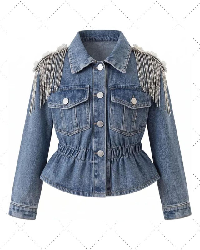 A classic light-wash denim jacket for girls with button front and chest pockets, featured in our Thursday Deals.