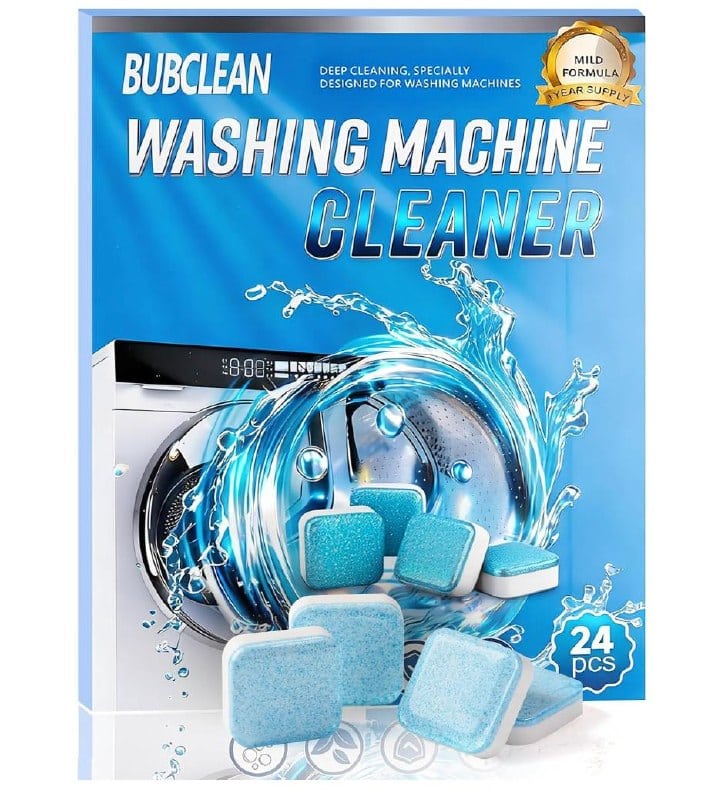 A pack of washing machine cleaner tablets that deep-clean drums and remove odors, featured in our Thursday Deals.