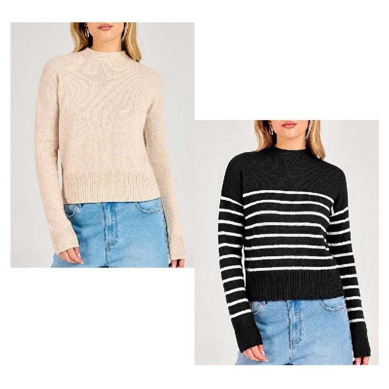 A women's lightweight knit sweater for layering on cool fall days, featured in our Wednesday Deals.