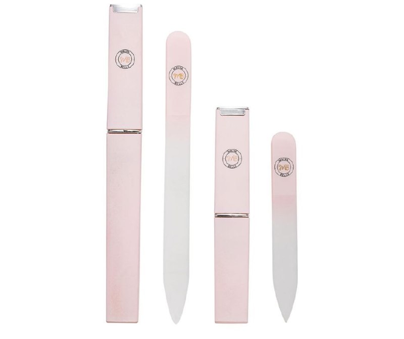 A two-pack of crystal glass nail files with protective cases, featured in our Tuesday Deals.
