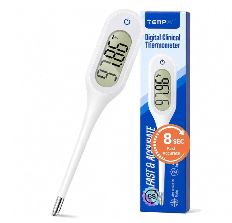 A digital basal thermometer that gives readings in about eight seconds, featured in our Friday Deals.