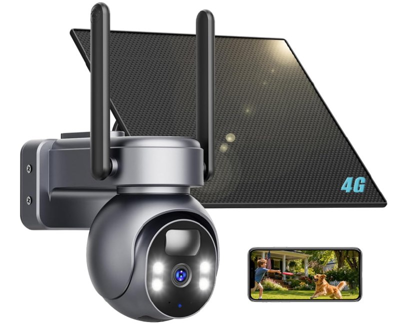 A cellular security camera for monitoring your home or property without Wi-Fi, featured in our Thursday Deals.