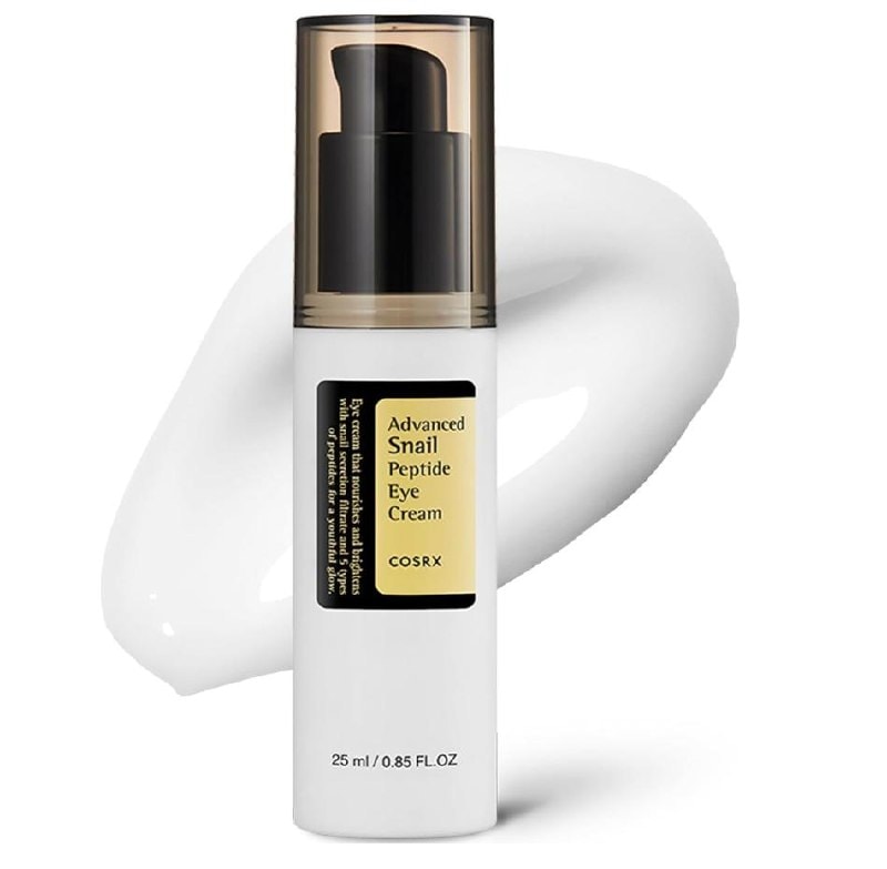 A bottle of COSRX under eye serum for brightening and hydrating the eye area, featured in our Thursday Deals.