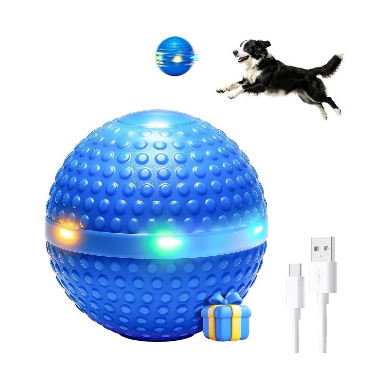 An interactive self-rolling dog ball toy that keeps pups entertained, featured in our Thursday Deals.