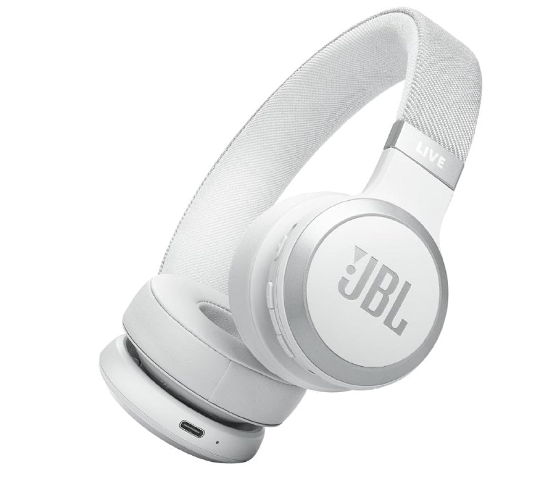 A pair of JBL Live 670NC wireless noise-cancelling on-ear headphones, featured in our Thursday Deals.
