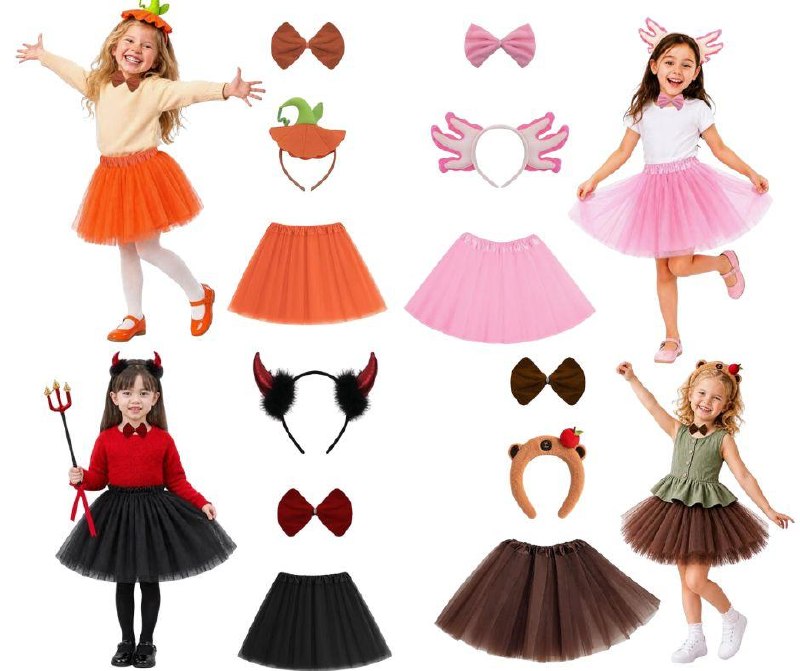 Kids' three-piece Halloween costume set ready for trick-or-treating and dress-up, featured in our Friday Deals.