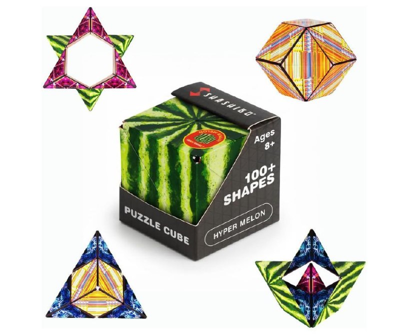 A colorful Sashibo DODECA magnetic puzzle cube fidget toy that transforms into different shapes, featured in our Monday Deals.