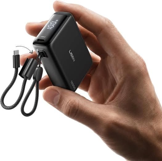 A compact portable phone charger power bank, featured in our Monday Deals.
