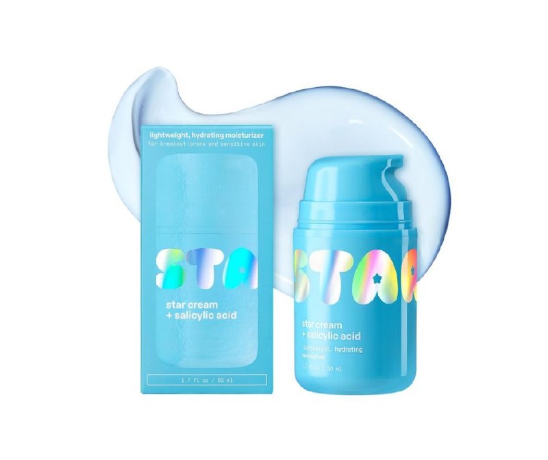 A tube of Starface Star Cream moisturizer for calming and hydrating skin, featured in our Thursday Deals.