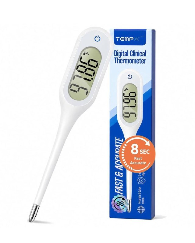 A digital thermometer for quick temperature checks during cold and flu season, featured in our Tuesday Deals.