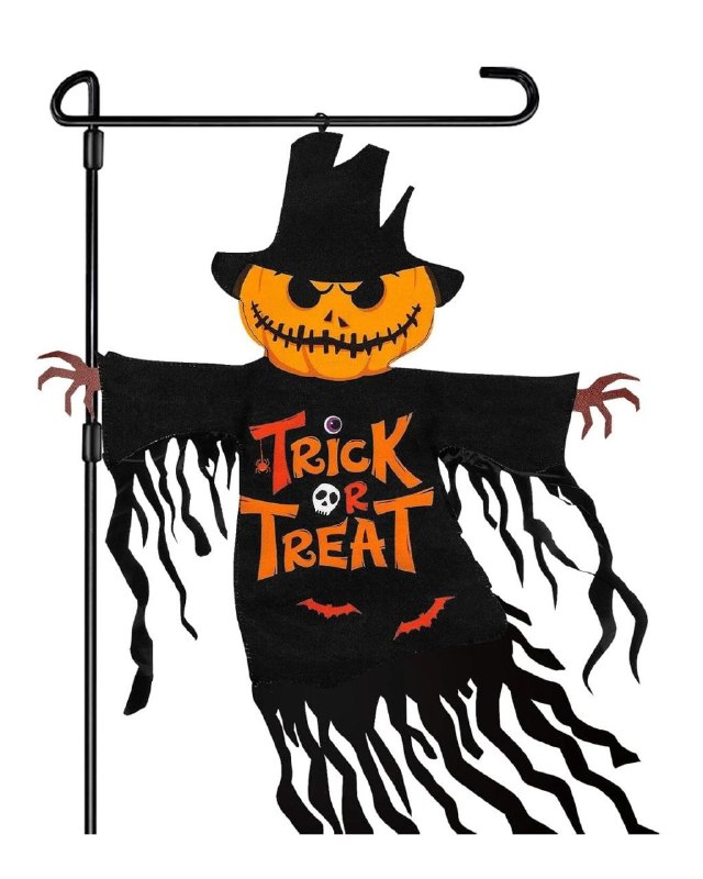 A Trick or Treat Halloween garden flag for decorating your yard before the big night, featured in our Monday Deals.