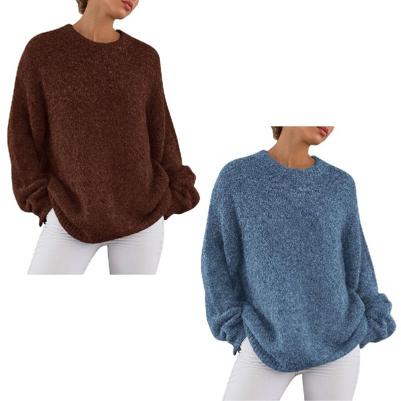 Cozy women's knit pullover sweater, perfect for fall layering, featured in our Friday Deals.