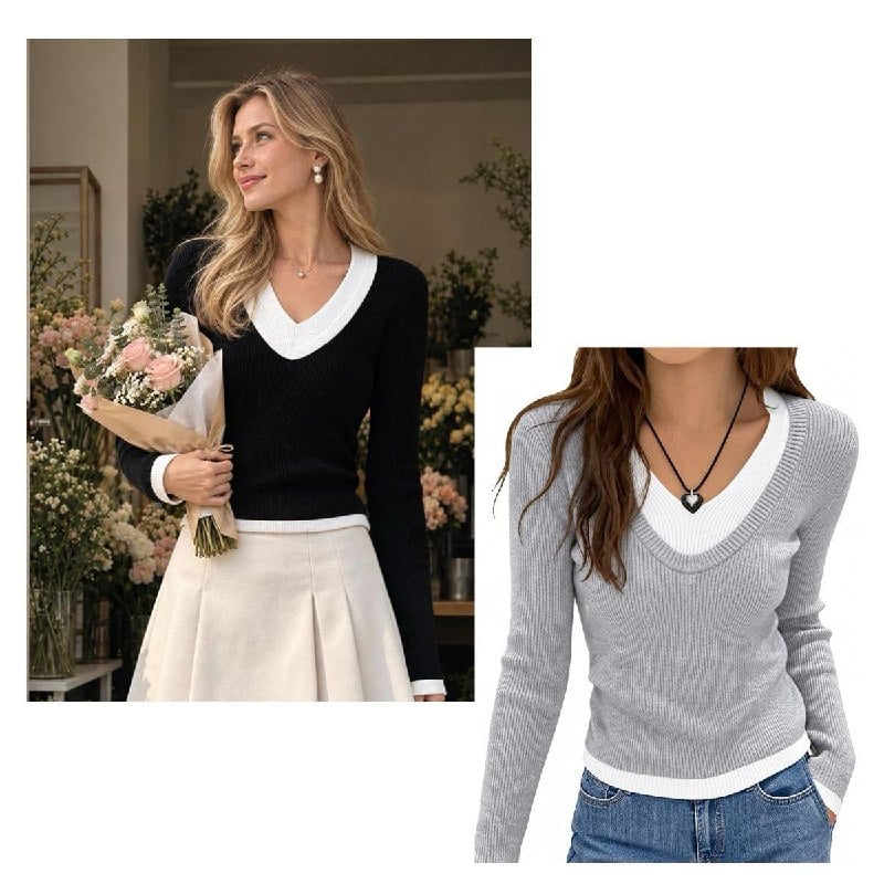 A cozy knit women's sweater for fall layering, featured in our Wednesday Deals.