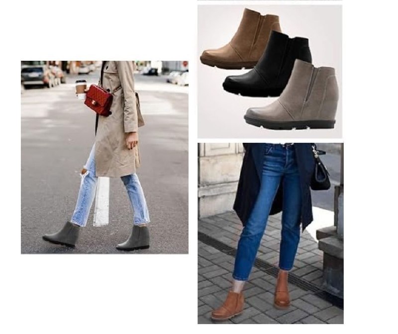 Women's wedge heel ankle booties with side zipper, a cute fall boot, featured in our Friday Deals.