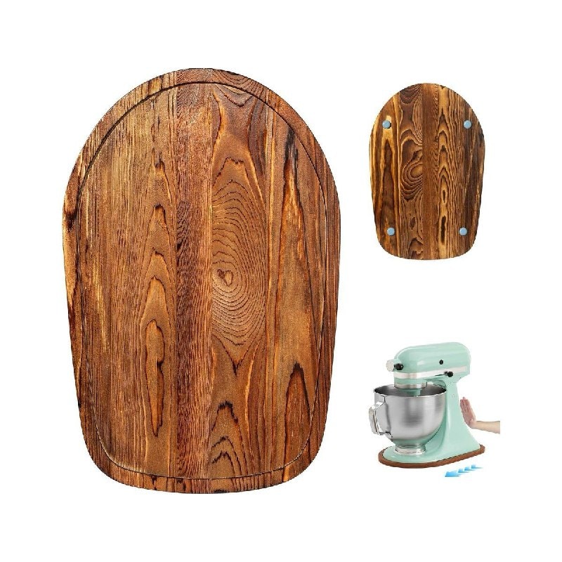A wooden slider mat for easily moving a stand mixer on the countertop, featured in our Tuesday Deals.